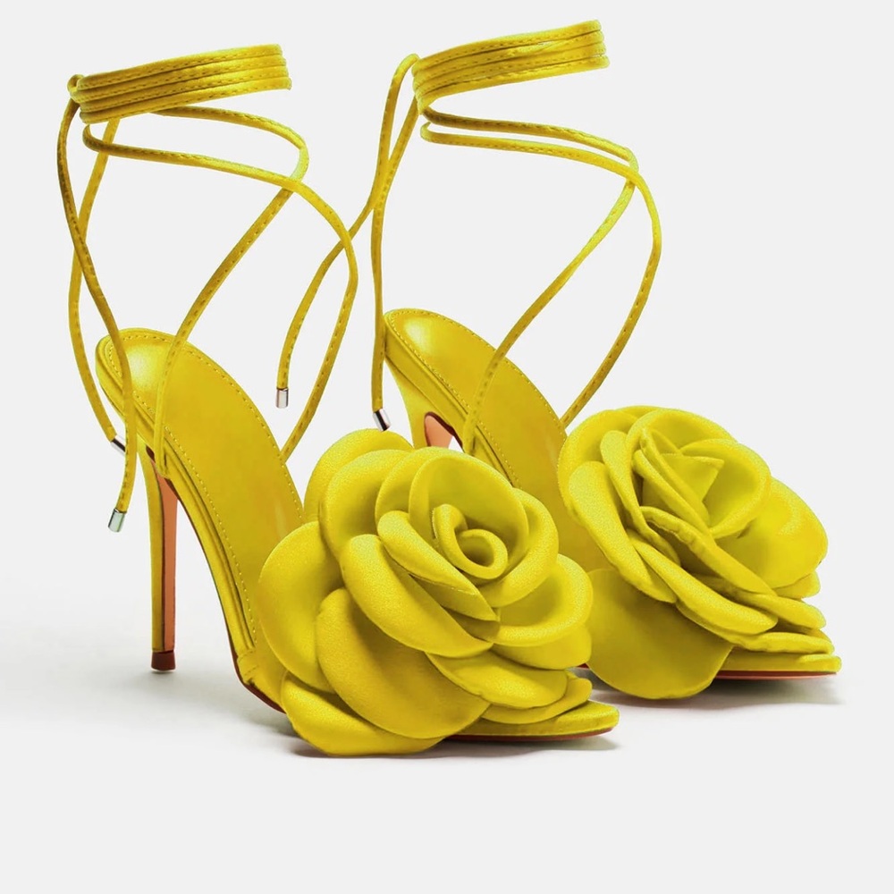 Spring heels floral detail!